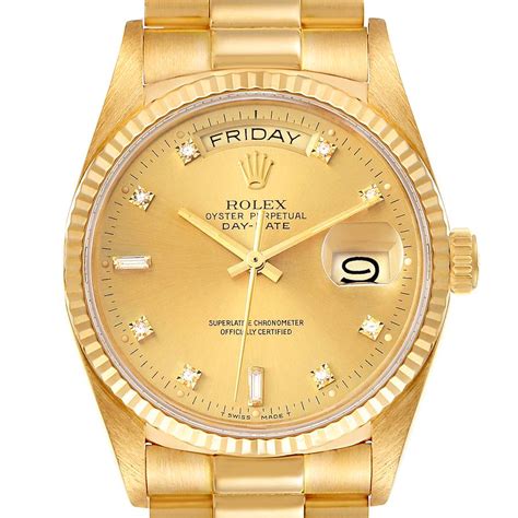 rolex presidential 18k solid gold